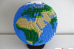 LEGO Globe Europe Africa by AmazingBrickCreations.com